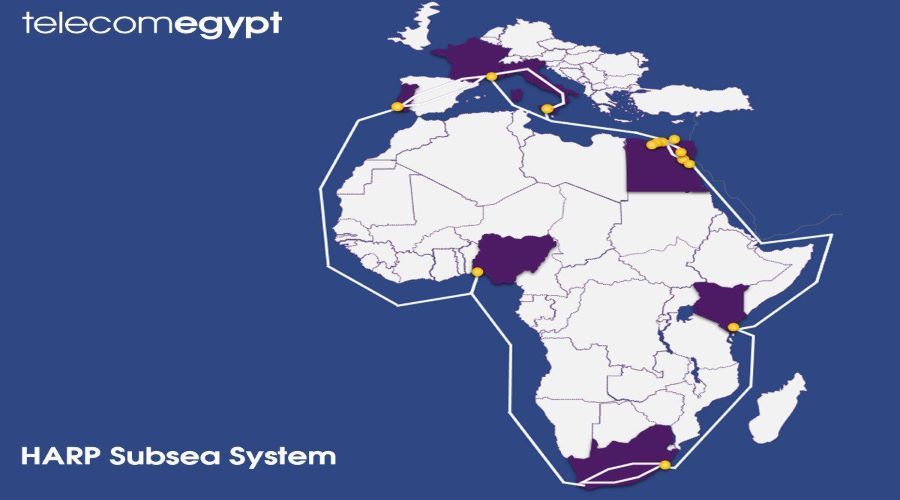 «المصرية للاتصالات» تعلن عن خطتها لإطلاق نظامها البحري الجديد HARP الرابط بين أفريقيا وأوروبا