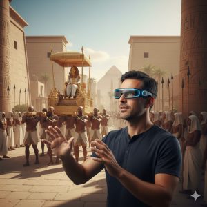 تجربة الواقع المدمج في المتحف المصري الكبير